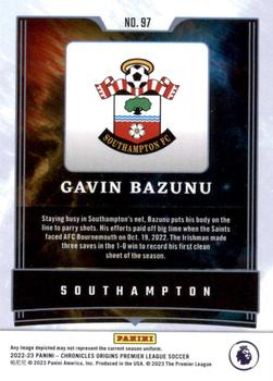 2022-23 Panini Chronicles - Origins Premier League #97 Gavin Bazunu Back