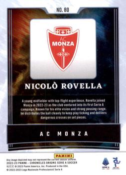 2022-23 Panini Chronicles - Origins Serie A #80 Nicolo Rovella Back