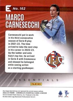 2022-23 Panini Chronicles - Essentials Serie A #162 Marco Carnesecchi Back