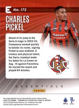 2022-23 Panini Chronicles - Essentials Serie A #172 Charles Pickel Back