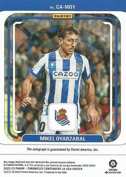 2022-23 Panini Chronicles - Contenders Autographs La Liga #CA-MOY Mikel Oyarzabal Back