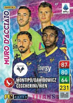 2023 Panini Adrenalyn XL Calciatori Titans #49 Federico Ceccherini / Isak Hien / Lorenzo Montipò / Paweł Dawidowicz Front