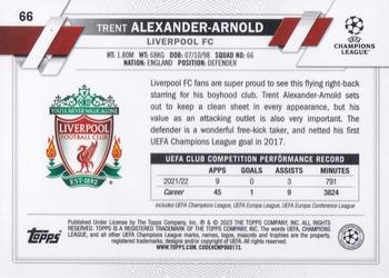 2022-23 Topps Chrome UEFA Club Competitions #66 Trent Alexander-Arnold Back