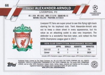 2022-23 Topps Chrome UEFA Club Competitions #66 Trent Alexander-Arnold Back
