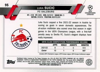 2022-23 Topps Chrome UEFA Club Competitions #95 Luka Sucic Back