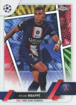 2022-23 Topps Chrome UEFA Club Competitions #100 Kylian Mbappé Front