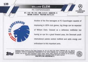 2022-23 Topps Chrome UEFA Club Competitions #139 William Clem Back