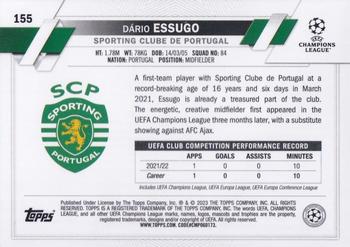 2022-23 Topps Chrome UEFA Club Competitions #155 Dário Essugo Back