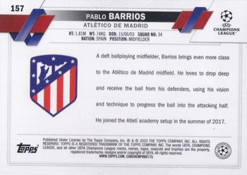 2022-23 Topps Chrome UEFA Club Competitions #157 Pablo Barrios Back
