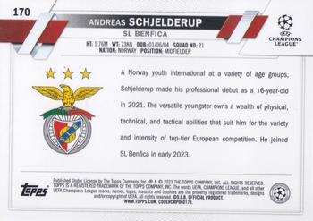 2022-23 Topps Chrome UEFA Club Competitions #170 Andreas Schjelderup Back