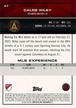 2023 Topps MLS #47 Caleb Wiley Back