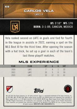 2023 Topps MLS #69 Carlos Vela Back