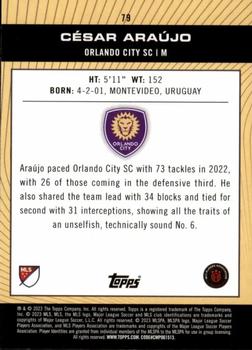 2023 Topps MLS #79 César Araújo Back