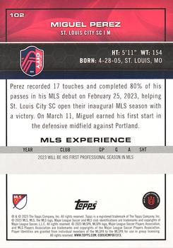 2023 Topps MLS #102 Miguel Perez Back