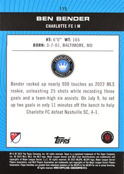 2023 Topps MLS #115 Ben Bender Back