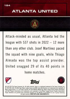 2023 Topps MLS #184 Atlanta United Back