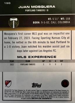 2023 Topps MLS #190 Juan Mosquera Back