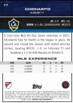 2023 Topps MLS - Soccer Tile #77 Chicharito Back