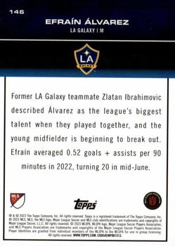 2023 Topps MLS - Soccer Tile #146 Efraín Álvarez Back