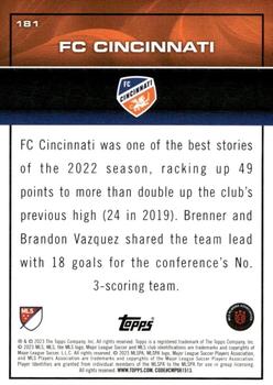 2023 Topps MLS - Soccer Tile #181 FC Cincinnati Back