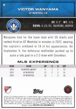 2023 Topps MLS - Blue Foil #5 Victor Wanyama Back