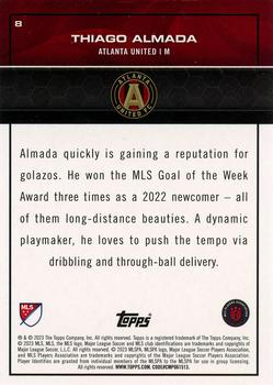 2023 Topps MLS - Blue Foil #8 Thiago Almada Back