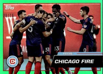 2023 Topps MLS - Green Foil #63 Chicago Fire Front
