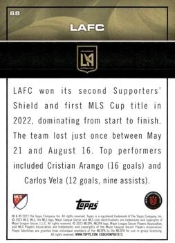 2023 Topps MLS - Gold Foil #68 LAFC Back