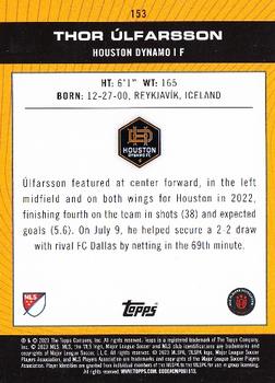 2023 Topps MLS - Gold Foil #153 Thor Úlfarsson Back