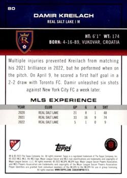 2023 Topps MLS - Red Foil #80 Damir Kreilach Back