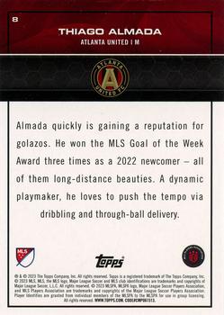 2023 Topps MLS - Gold FoilFractor #8 Thiago Almada Back