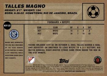 2023 Topps MLS - 1983 Topps Futbol #83T-22 Talles Magno Back