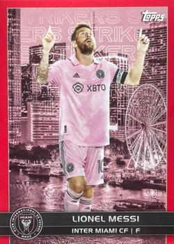 2023 Topps MLS - Big City Strikers Red #BCS-7 Lionel Messi Front