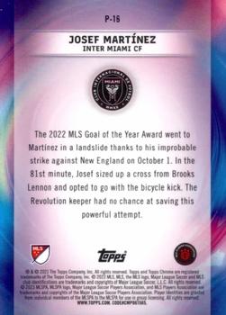 2023 Topps MLS - Pearlers Orange #P-16 Josef Martínez Back