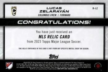 2023 Topps MLS - MLS Relics #R-LZ Lucas Zelarayán Back