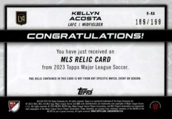 2023 Topps MLS - MLS Relics Blue #R-KA Kellyn Acosta Back