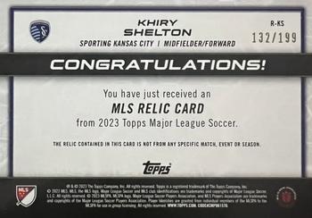 2023 Topps MLS - MLS Relics Blue #R-KS Khiry Shelton Back