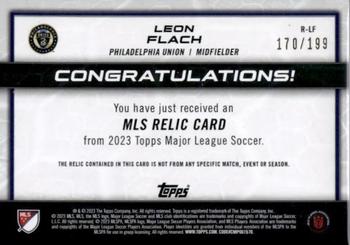 2023 Topps MLS - MLS Relics Blue #R-LF Leon Flach Back