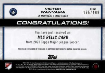 2023 Topps MLS - MLS Relics Blue #R-VW Victor Wanyama Back