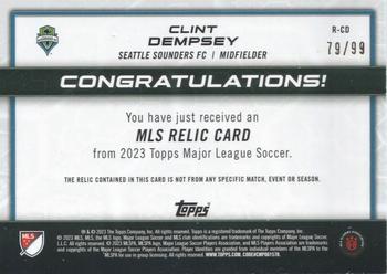 2023 Topps MLS - MLS Relics Green #R-CD Clint Dempsey Back