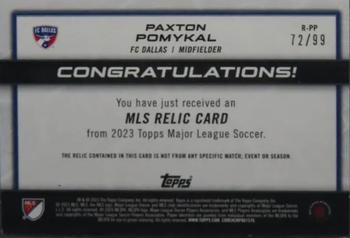 2023 Topps MLS - MLS Relics Green #R-PP Paxton Pomykal Back