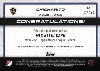 2023 Topps MLS - MLS Relics Gold #R-C Chicharito Back