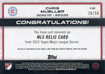 2023 Topps MLS - MLS Relics Gold #R-MU Chris Mueller Back