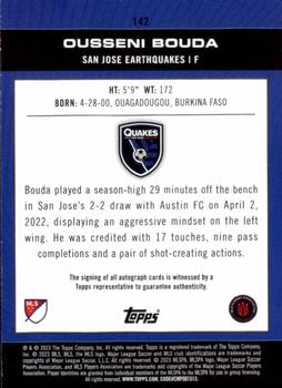 2023 Topps MLS - Base Autographs Blue Foil #142 Ousseni Bouda Back