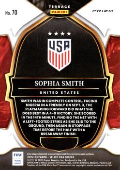 2022-23 Panini Select FIFA - Blue #70 Sophia Smith Back