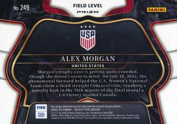 2022-23 Panini Select FIFA - Silver #249 Alex Morgan Back