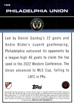 2023 Topps MLS - Icy Black Foil #166 Philadelphia Union Back
