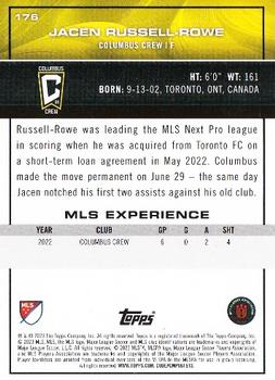 2023 Topps MLS - Icy Black Foil #176 Jacen Russell-Rowe Back