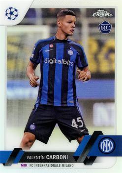 2022-23 Topps Chrome UEFA Club Competitions - Refractor #6 Valentín Carboni Front