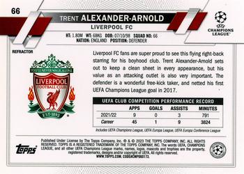 2022-23 Topps Chrome UEFA Club Competitions - Refractor #66 Trent Alexander-Arnold Back